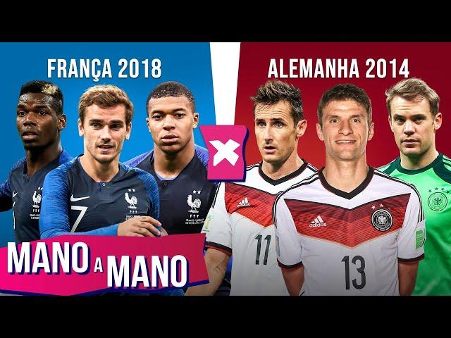 FRANÇA 2018 X ALEMANHA 2014: QUEM FOI O MELHOR CAMPEÃO DA COPA? - MANO A MANO DA COPA DO MUNDO