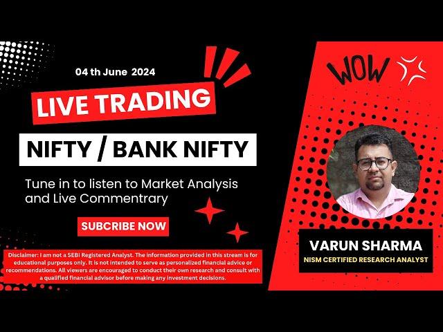 04 June 2024 | Live Trading | Nifty / Bank Nifty #livetrading #nifty50 #banknifty