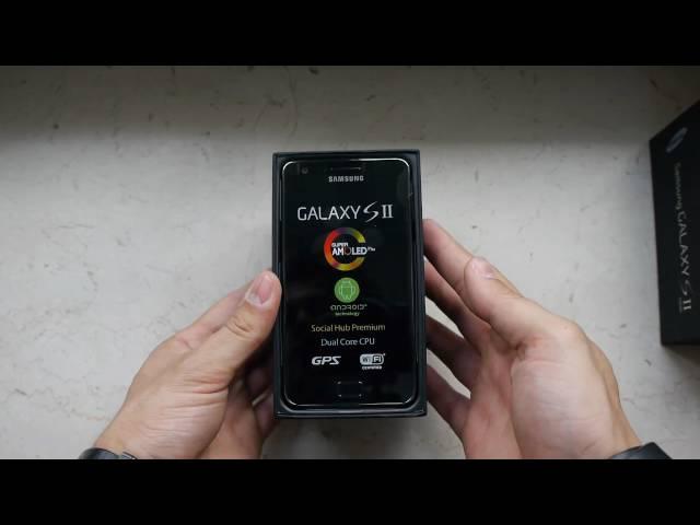 Samsung Galaxy S2 Unboxing / ausgepackt - German