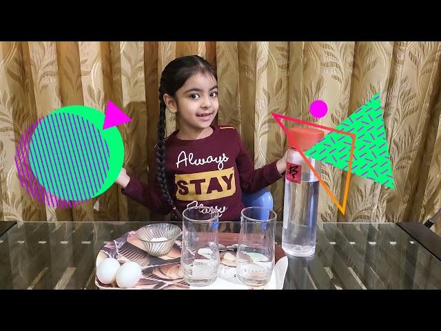 Science Experiment for Kids - Budding Scientist - Egg Floating on water