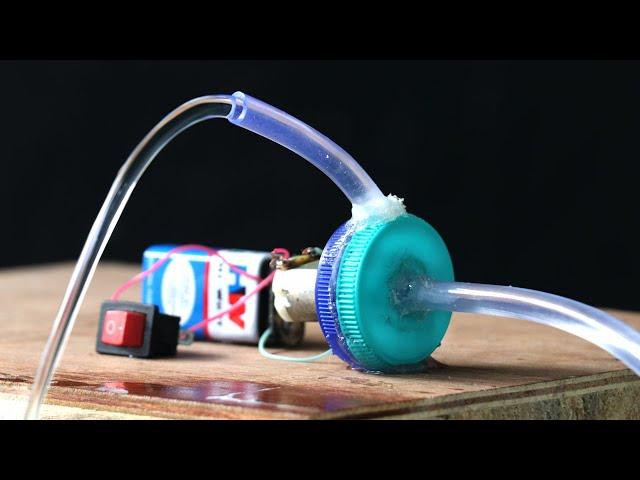 How to Make Electric Water Pump With DC Motor | Science Projects