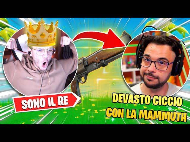 Cicciogamer SONO IO il Re Della MAMMUT! #fortnite #fortniteita #fortnitechallenge