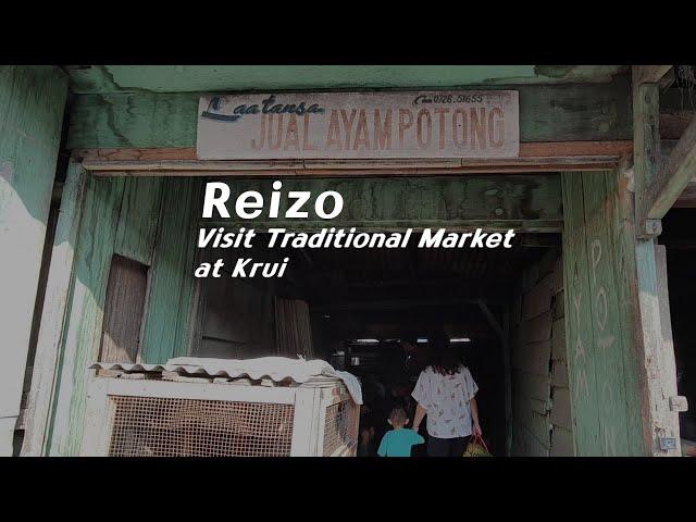 Reizo Visit Traditional Market at Krui