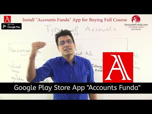 Personal , Real and Nominal Accounts | Golden Rules of Accounts | Types of Accounts | Class 11