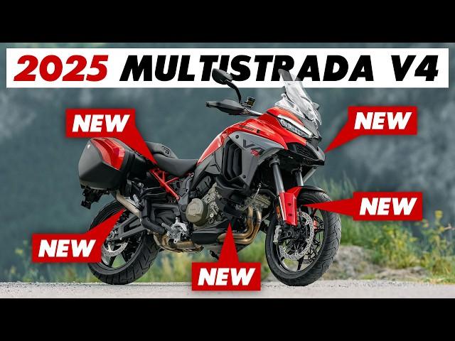 17 Key Updates For The 2025 Ducati Multistrada V4, V4S & Pikes Peak!