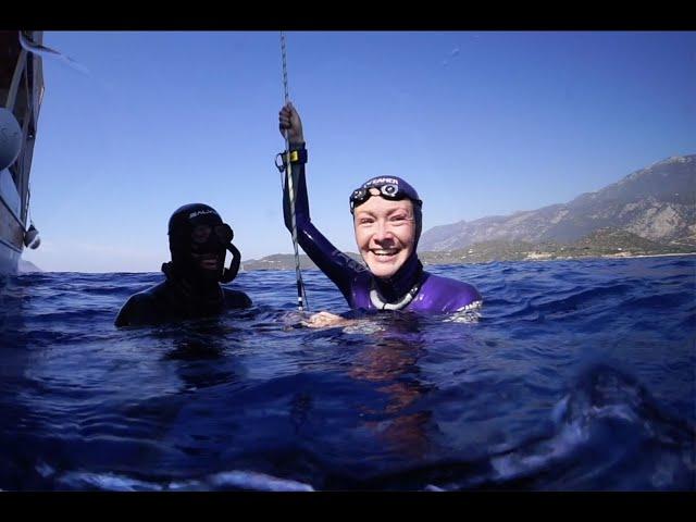 Marianna Gillespie - Freediving training in Turkey