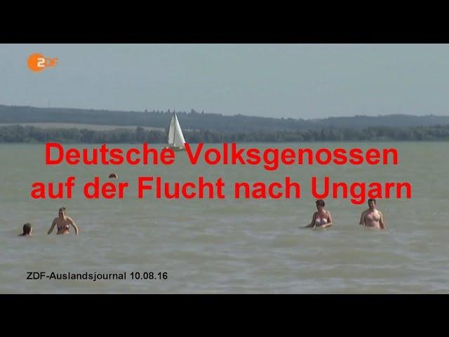 Volksgenossen auf der Flucht