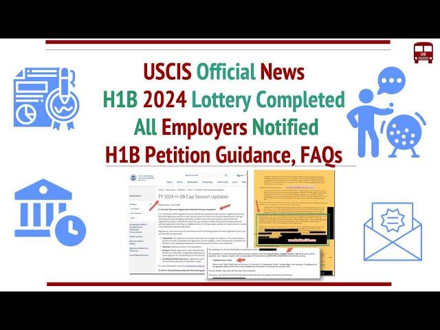 USCIS Official News: H1B 2024 Lottery Done, All Employers Notified. How to File Petition, FAQs