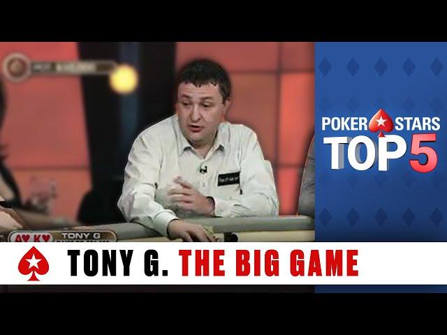 Tony G - The Big Game ️  Poker Top 5 ️  PokerStars Global