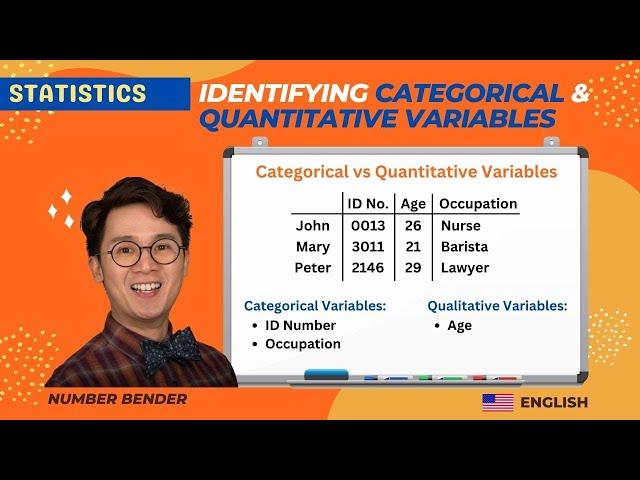 STATISTICS Identifying Categorical and Quantitative Variables