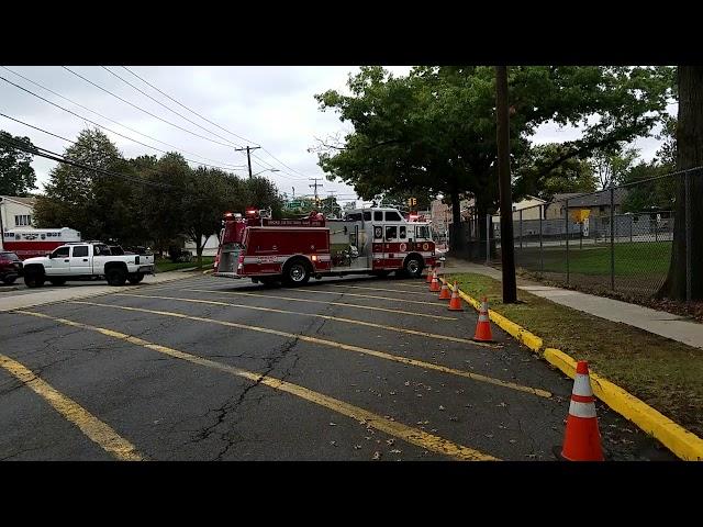 Fort Lee Fire Department Engine 4 Returning In Fort Lee, New Jersey