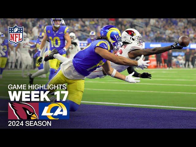 Arizona Cardinals vs. Los Angeles Rams Game Highlights | NFL 2024 Season Week 17