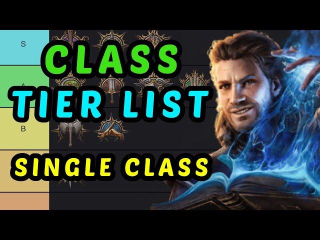 CLASS TIER LIST - Single Class Characters -  Baldur's Gate 3 Honour Mode Guide