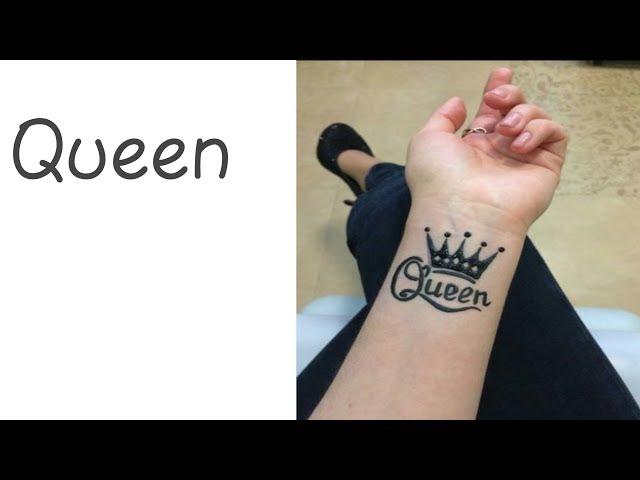Trending Queen  Tattoo by Fatima smiling world