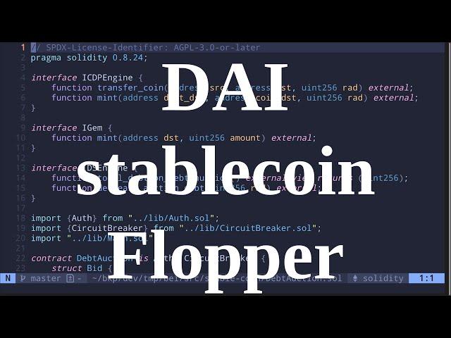 Flopper | Rewrite DAI stablecoin | part 17