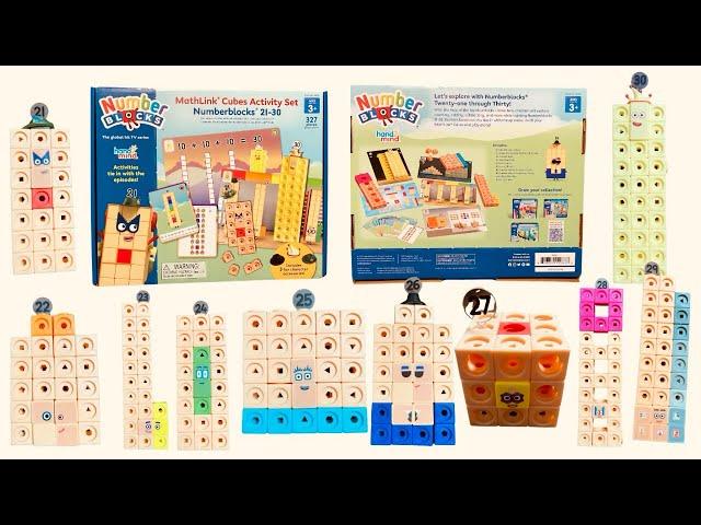 TREJ Unbox and Build the Numberblocks Mathlink Cubes 21-30 Learning Resources and hand2mind