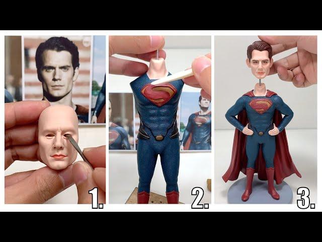 Polymer Clay Sculpture: Superman (Clark Kent), the full figure sculpturing process【Clay Artisan JAY】