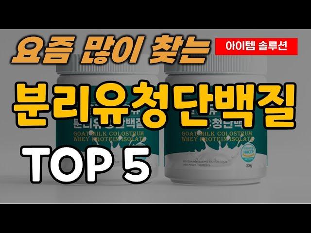 분리유청단백질 추천 순위 TOP5