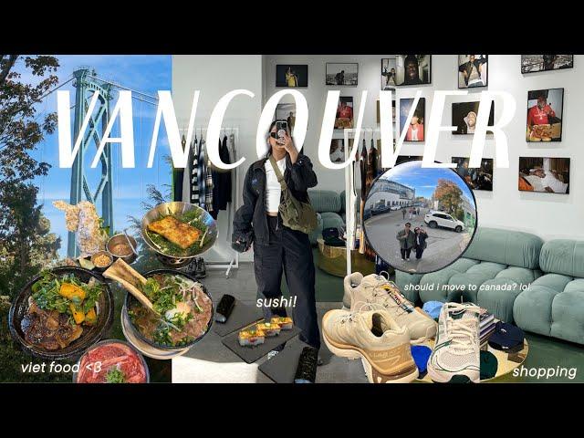 What I ate in Vancouver, B.C.   shopping + eats! | Vancouver Vlog