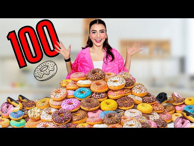 خلطت 100 دونات مع بعض | انصدمت !  