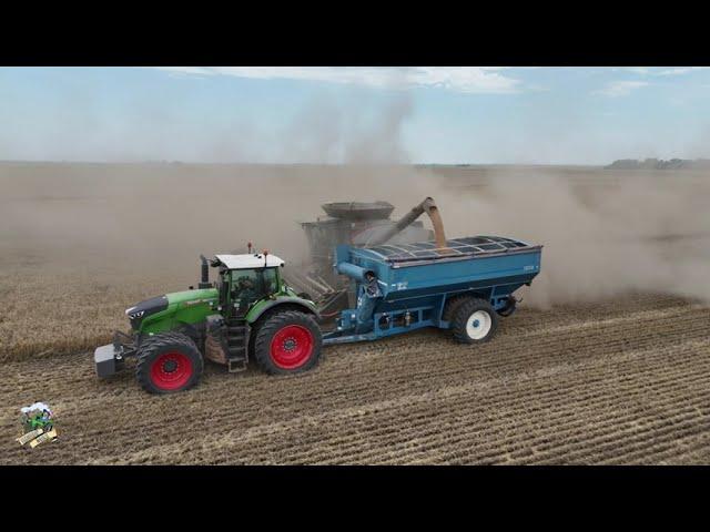 Two Gleaner S97 Super Series Combines Harvesting Wheat near Alva Oklahoma