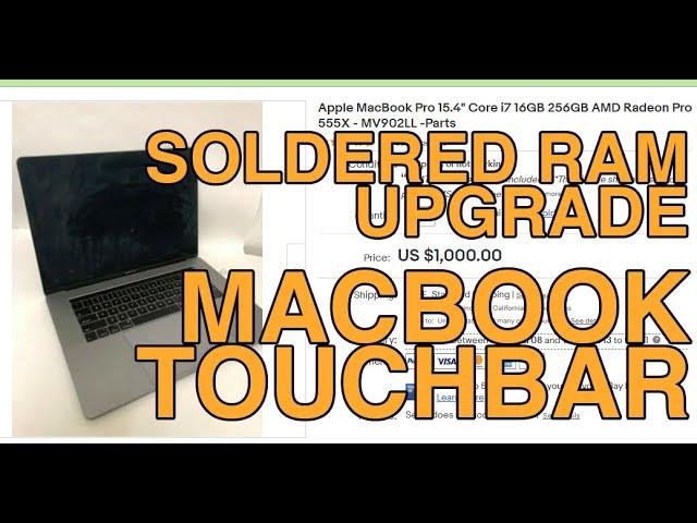 MacBook Touchbar RAM Upgrade (13" Year 2016-2019)