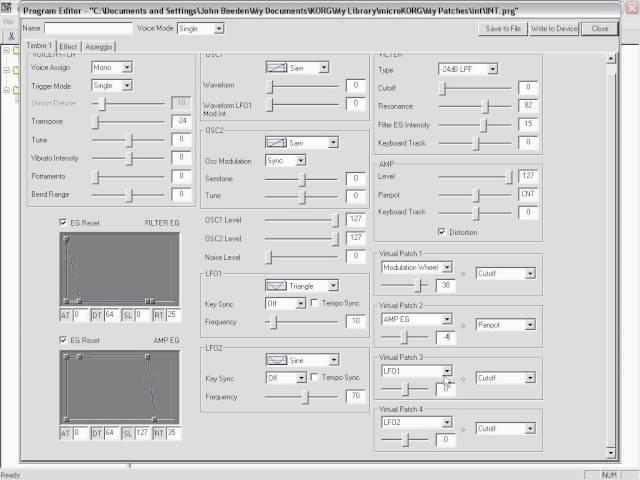 MicroKorg Programming Editor Tutorial #1 (Acid-it Up)