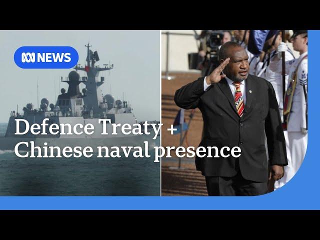 Australia begins defence treaty talks with PNG as Chinese ships sail in Tasman | ABC NEWS