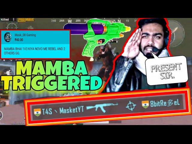 IM NOT A HACKER  | WIPED 8BIT REBEL AND TEAMMATES | 1 Vs 3 CLUTCH 8BIT MAMBA'S REACTION | PUBG MOBIL