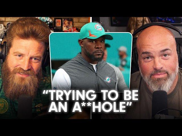 Ryan Fitzpatrick tells the story of being FINED by Brian Flores | Fitz & Whit