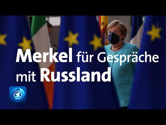 Merkel wirbt auf EU-Gipfel für Gespräche mit Russland