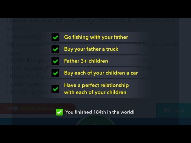 I completed the Bitlife Father’s Day Challenge! Step by step how to do the challenge.