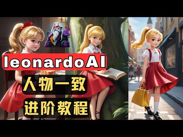 leonardo.ai 以图生图进阶版，实际演示4个解决人物一致性的方法，手把手AI绘图教学，AI制作动漫人物，AI赚钱项目