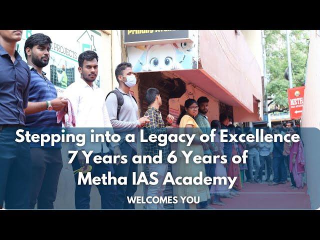 "Celebrating 7 Years of Excellence: Metha IAS Academy's Journey!"