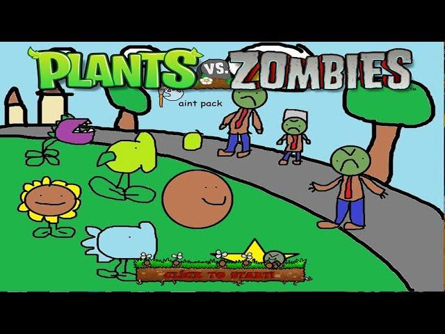 Plants vs Zombies - Pea Cactus vs Chomper vs All Zombies