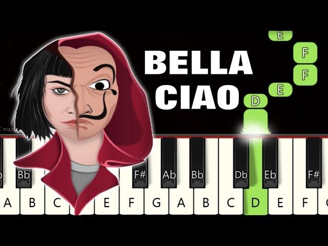 Bella Ciao Song   | Money Heist | Piano Tutorial | Piano Notes | Piano Online #pianotimepass