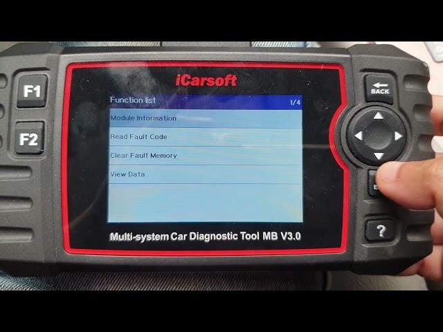 2004 Mercedes Benz E500 - Battery Visit Workshop! Red sign on dash - iCarsoft MB V3.0 BCM test fail.