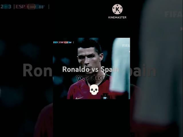 RONALDO vs Spain #yousif #football #edit #goat #cr7