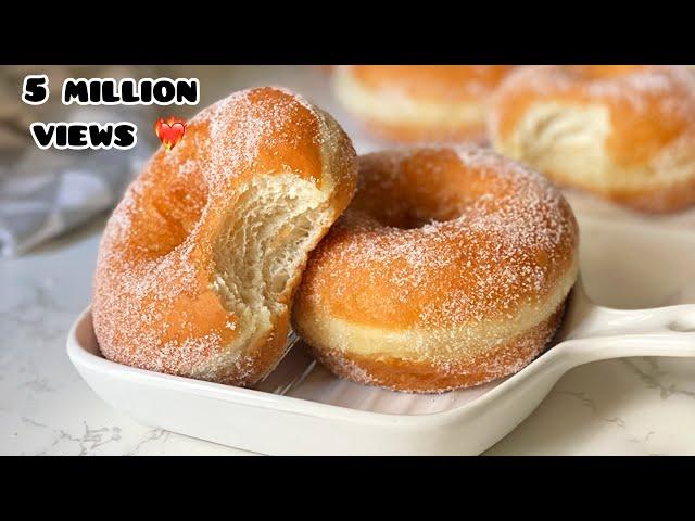 HOW TO MAKE PERFECT, SOFT, FLUFFY AND AIRY RING DOUGHNUTS 5M+ views 