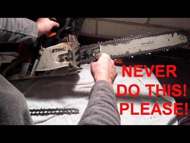 The Hidden Chainsaw Killer : Chain Stretch. Correct Way To Adjust The Chain Tension On Your Chainsaw