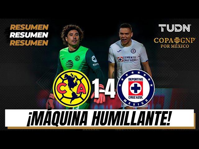 Resumen y goles | América 1-4 Cruz Azul | Copa GNP por México | TUDN