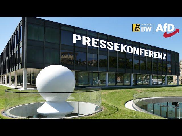 Pressekonferenz zu den haushaltpolitischen Schwerpunkten der AfD-Fraktion-BW