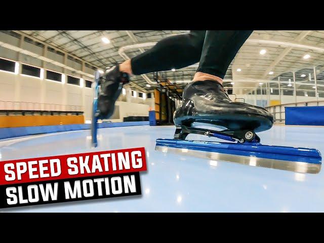 Ice Speed Skating Slow Motion GoPro Hero 9 w/ Max Lense Mod Joey Mantia Utah Olympic Oval SLC, UT