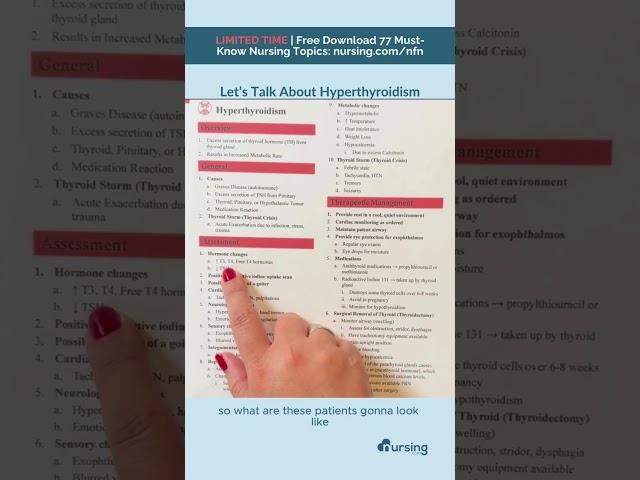 Key Facts About Hyperthyroidism for Nursing Students 🩺