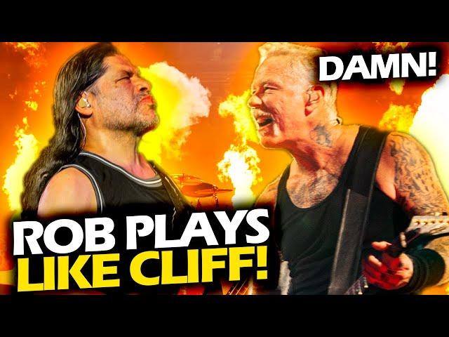 JAMES HETFIELD REACTION WHEN ROBERT TRUJILLO PLAYS LIKE CLIFF BURTON LIVE (2024) #METALLICA