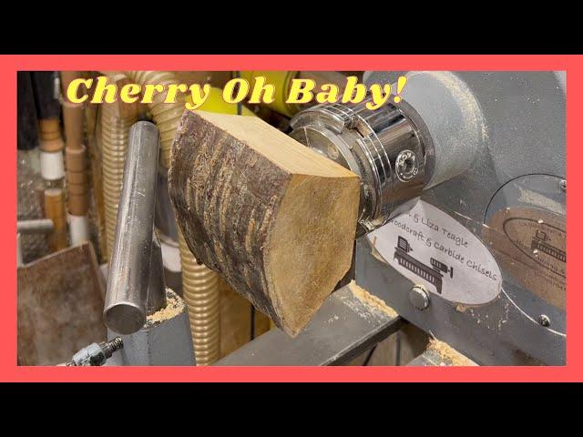 Woodturning. Cherry Oh Baby! #carbide chisels