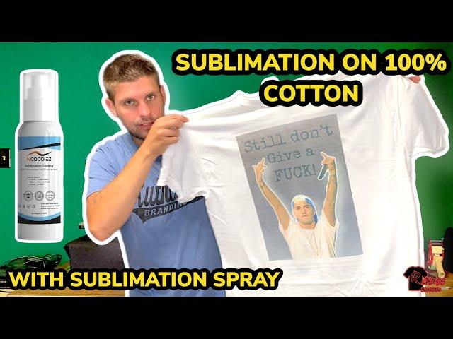 SUBLIMATION ON 100% COTTON WITH SUBLIMATION COATING ( NGOODIEZ SUBLIMATION SPRAY ) review