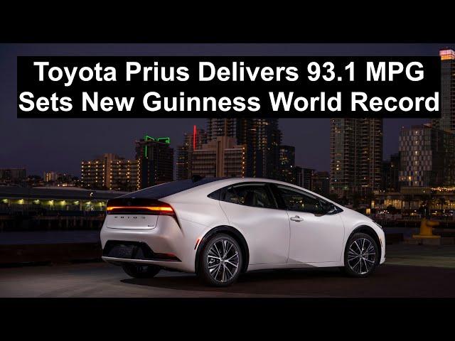 Toyota Prius Gets 93 MPG, Setting New Guinness World Record