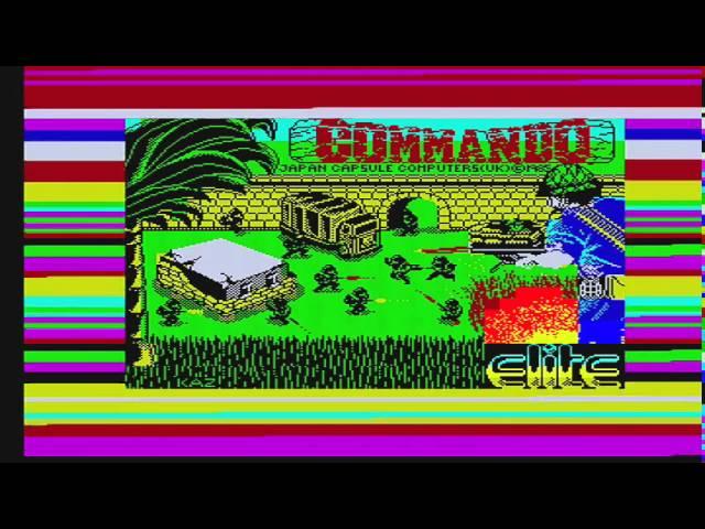 Commando - Zx Spectrum (Loading & Gameplay)