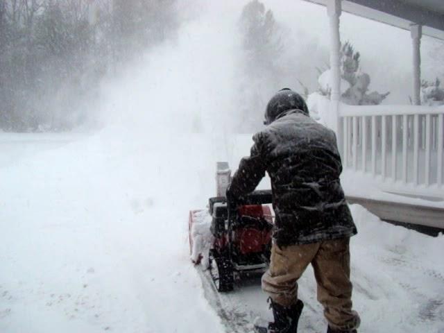 Honda Snowblower Takes on Major Northeast Storm #honda #noreaster #snowstorm